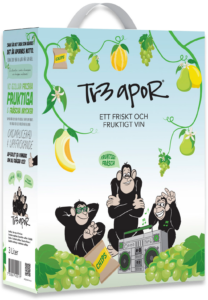 Tr3 Apor Halvtorrt vitt vin